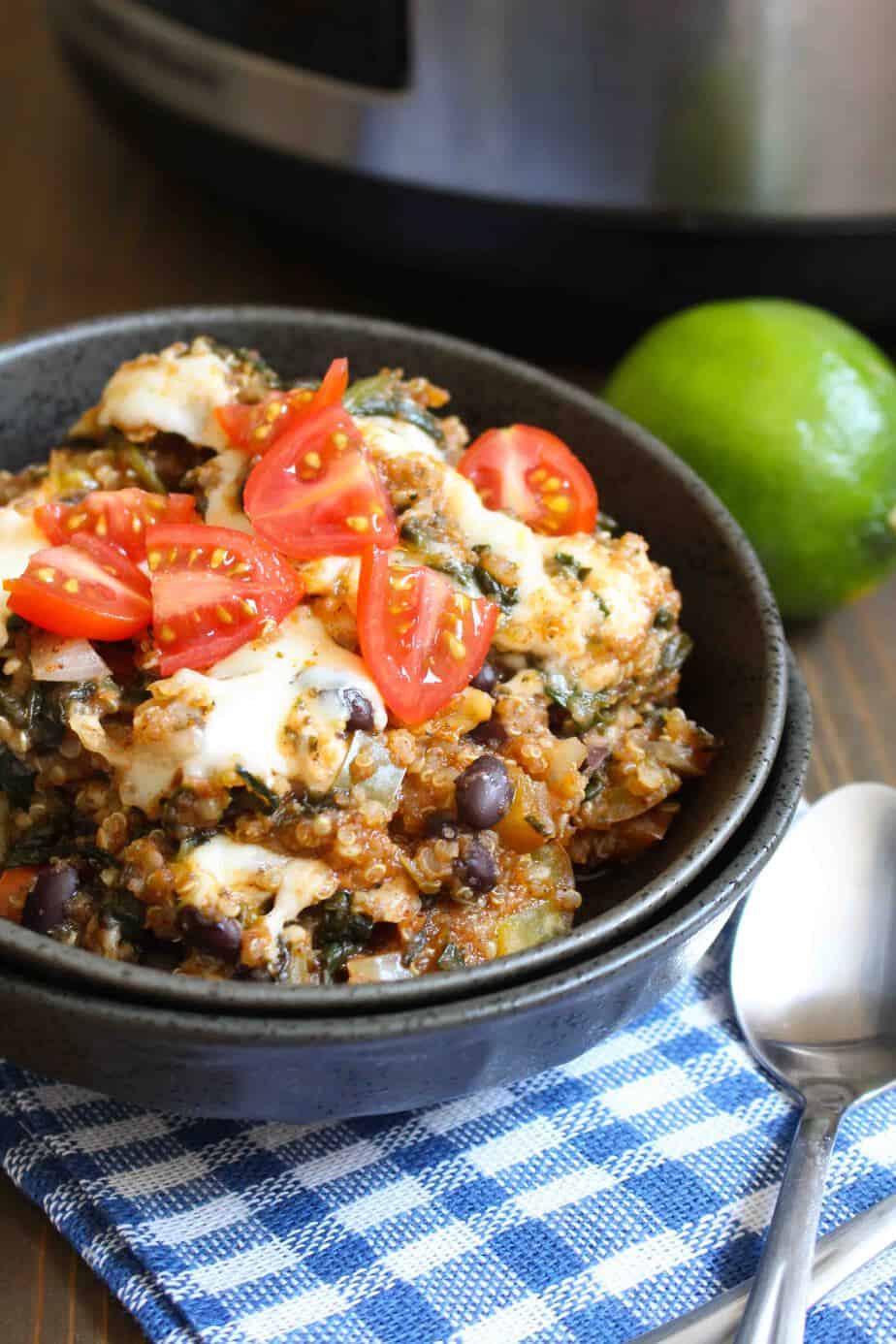 Slow Cooker Quinoa Enchilada Casserole Frugal Nutrition