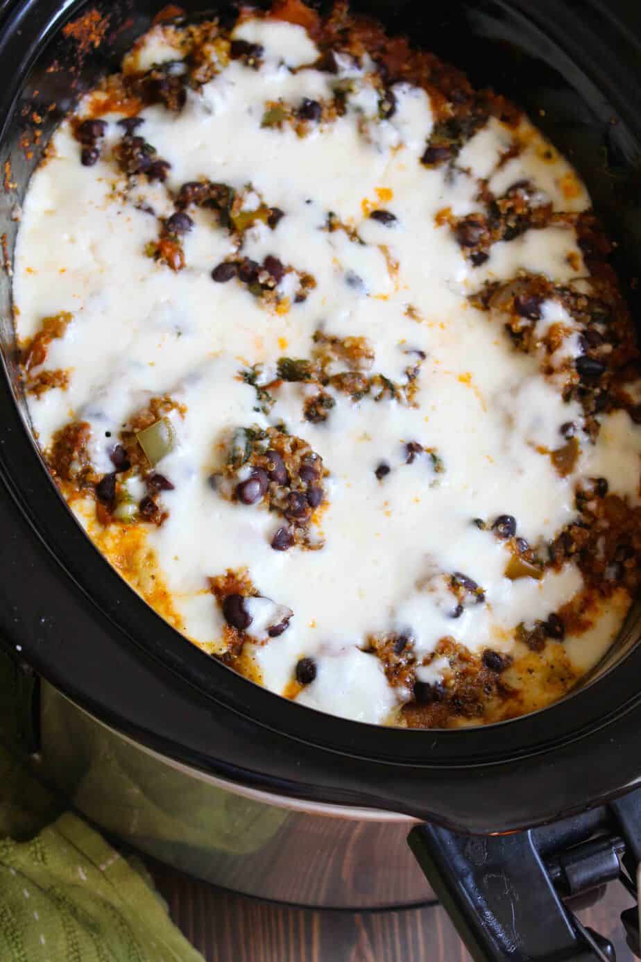 Slow Cooker Quinoa Enchilada Casserole Frugal Nutrition