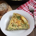 Broccoli White Cheddar Frittata | Frugal Nutrition