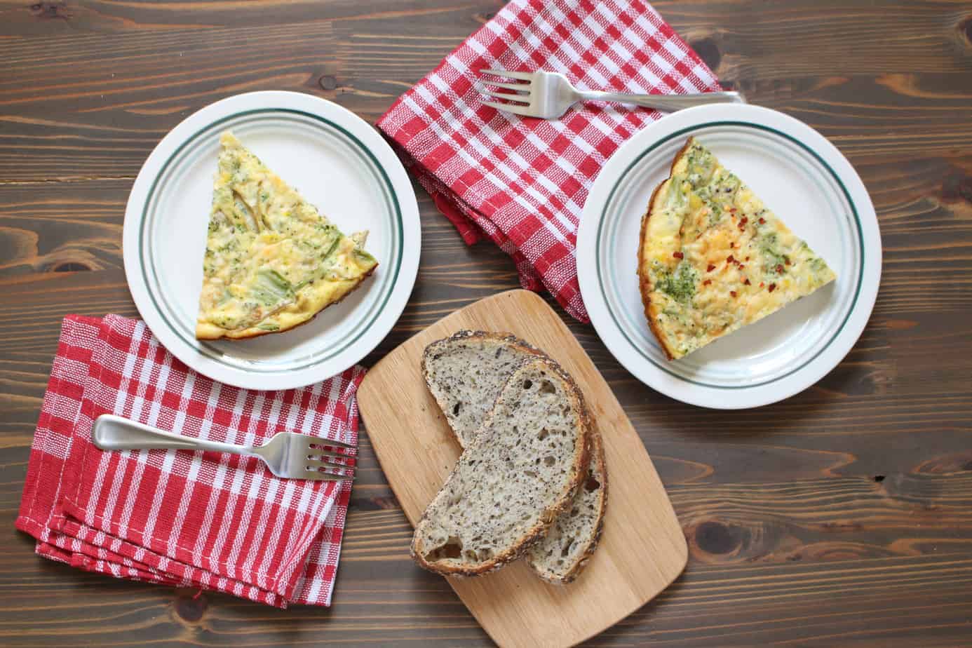 Easy Frittata with Broccoli and Cheddar | Frugal Nutrition 