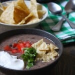 Black Bean Soup with Kale | Frugal Nutrition