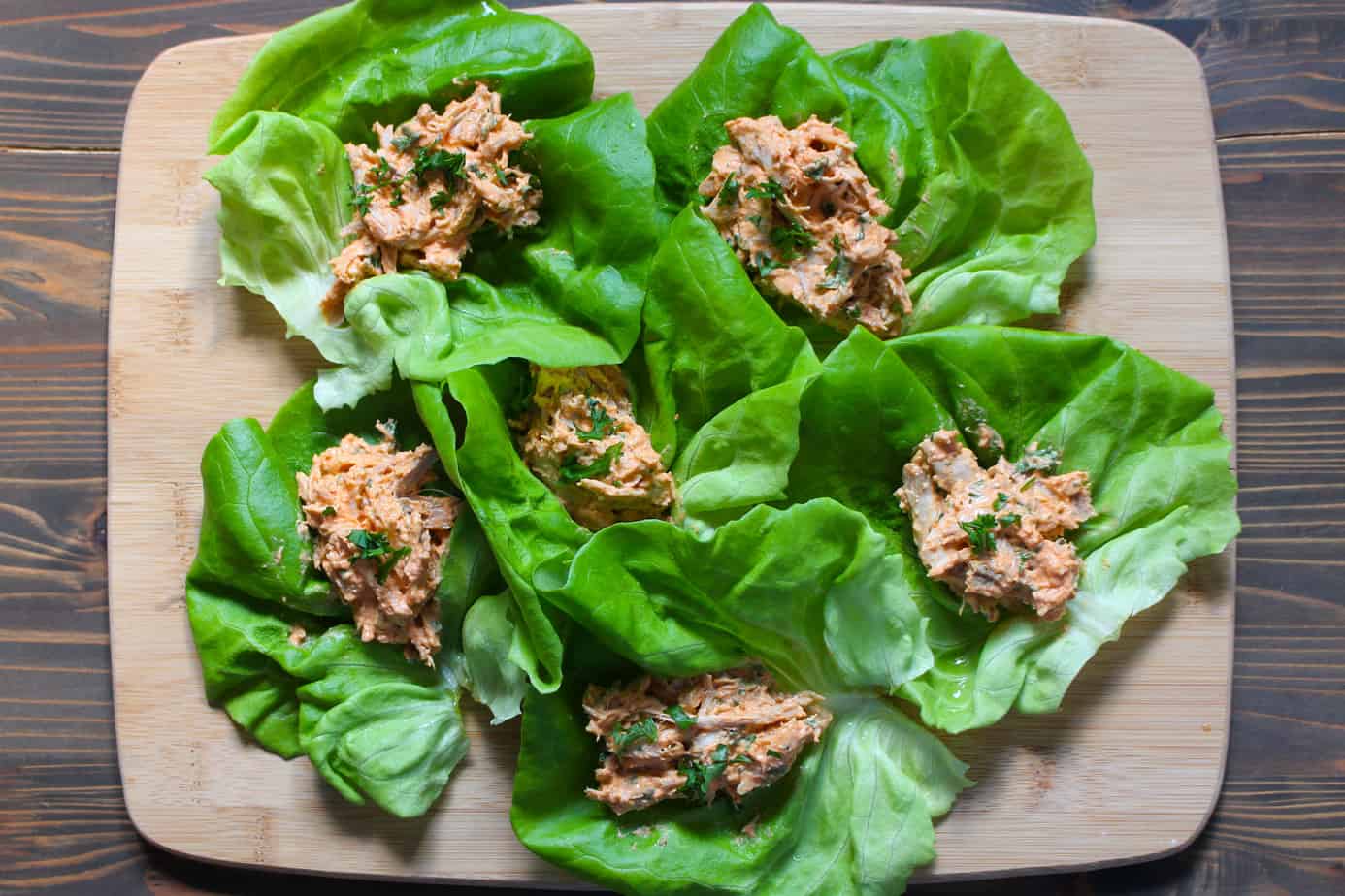 Easy Thai Red Curry Chicken Lettuce Wraps with Greek Yogurt | Frugal Nutrition