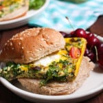 Frittata Breakfast Sandwiches with Sausage, Ricotta, and Vegetables | Frugal Nutrition