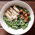 Chicken Avocado Kale Caesar Salad | Frugal Nutrition