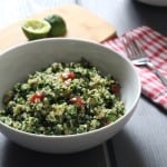 Cilantro Lime Vegan Chickpea and Quinoa Salad | Frugal Nutrition