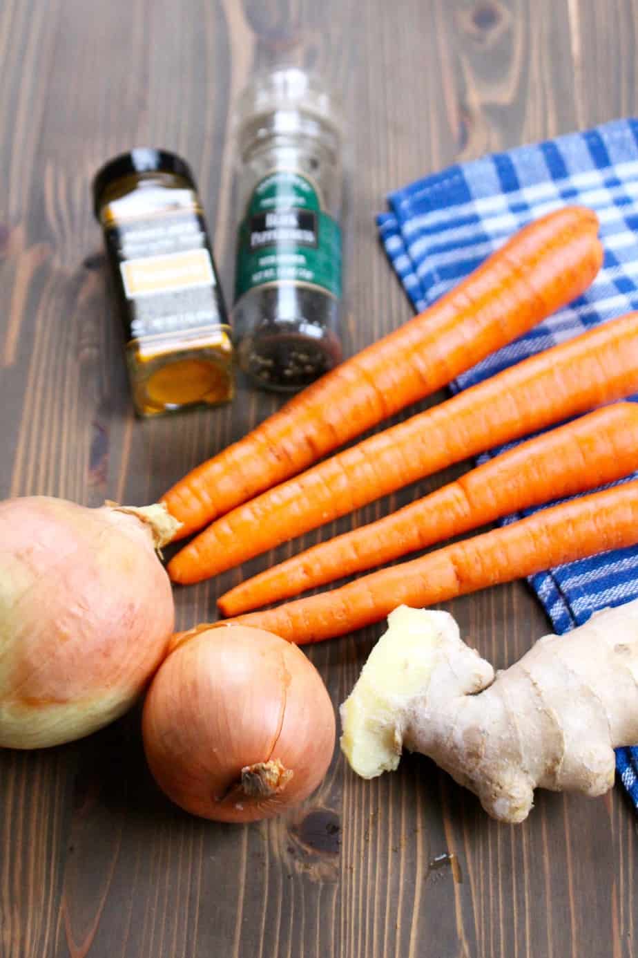 Carrot Ginger Soup Ingredients | Frugal Nutrition