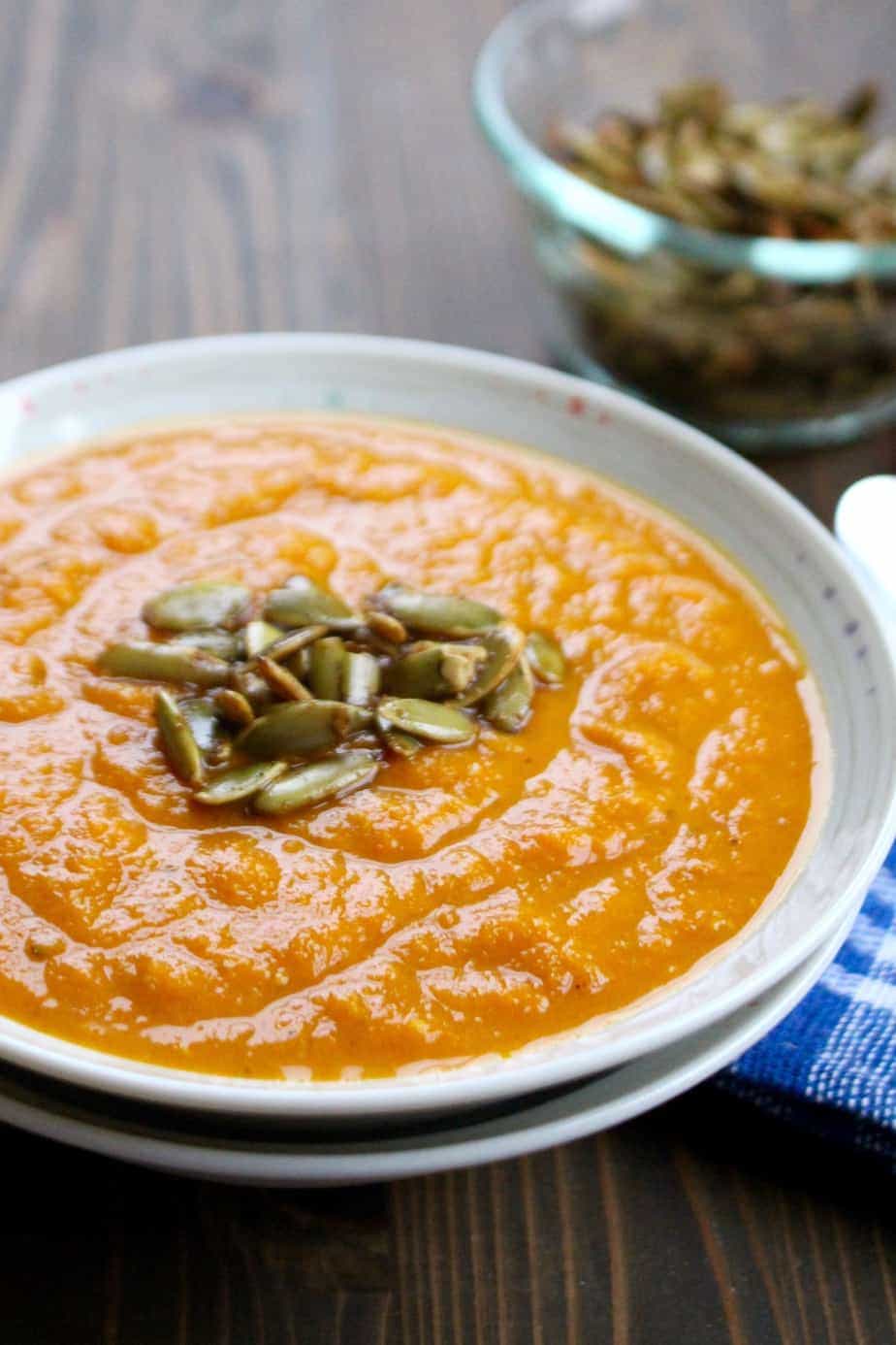 Carrot-Ginger-Turmeric Soup | Frugal Nutrition #vegan #realfood