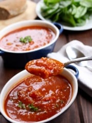 Easy Tomato and Roasted Pepper Soup with Quinoa | Frugal Nutrition