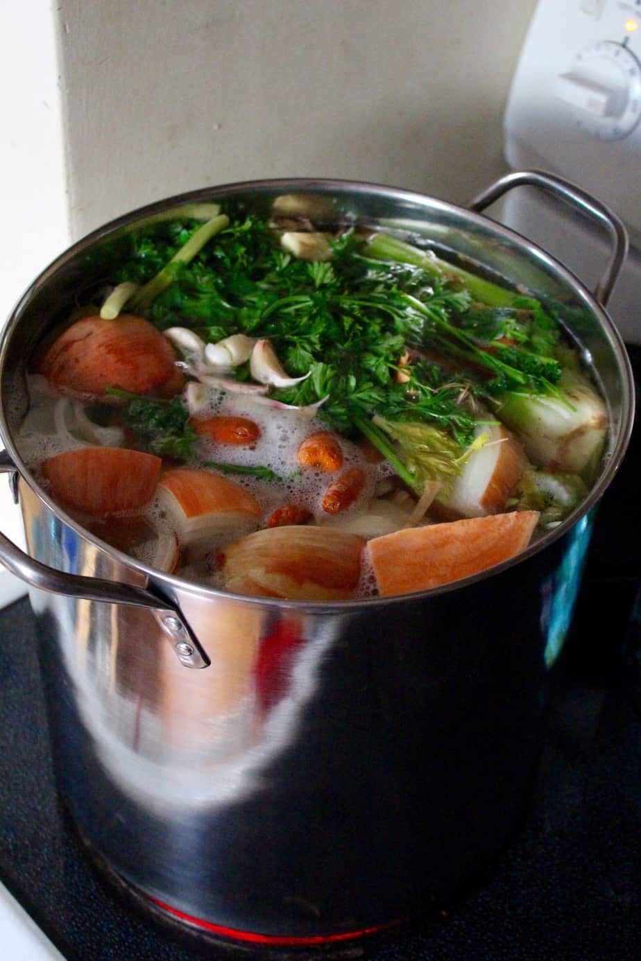 Homemade Nutrient Dense Veggie Broth | Frugal Nutrition