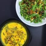 Golden Soup and Arugula Salad Whole30