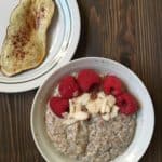 Hemp Porridge with Berries and Sweet Potato Toast
