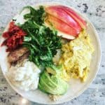 Scrambled eggs and Whole30 Leftovers | Frugal Nutrition