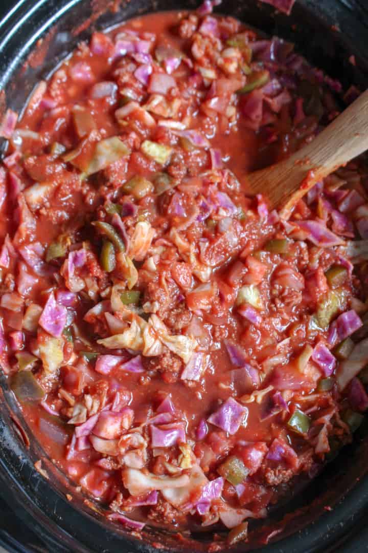 Slow Cooker Unstuffed Cabbage Casserole (Whole30) Frugal Nutrition