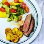 Steak, Summer Salad, Fried Plantains | Frugal Nutrition