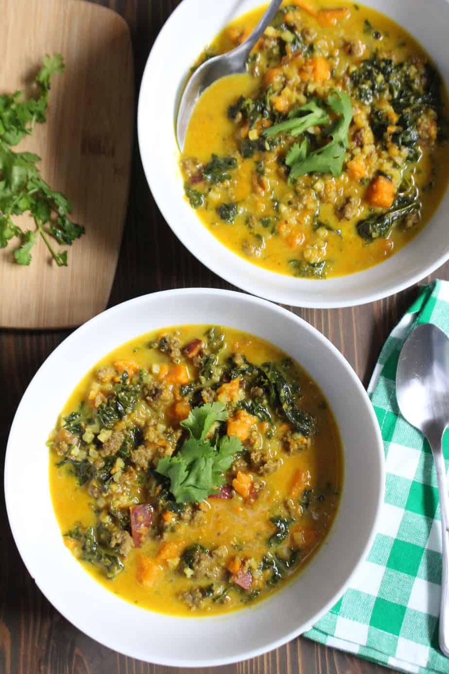 Lamb and kale hot sale curry
