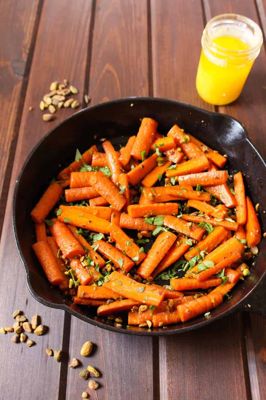 Pistachio Ghee Carrots | Frugal Nutrition