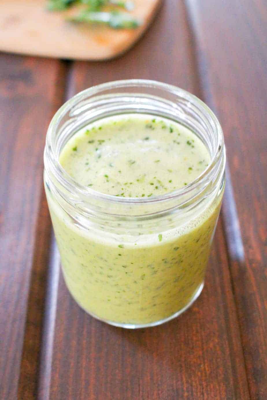 Spicy Cilantro Habanero Dressing | Frugal Nutrition