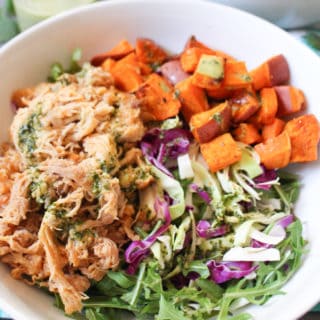 Spicy Salad with Slow Cooker Pork | Frugal Nutrition