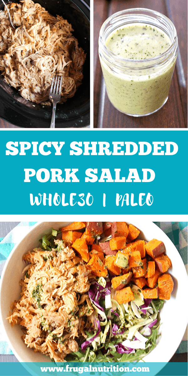 Spicy Shredded Pork Salad by Frugal Nutrition