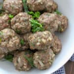 Easy Baked Herbed Lamb Meatballs Paleo | Frugal Nutrition