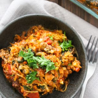 Easy Kid Friendly Pizza Spaghetti Squash Casserole | Frugal Nutrition