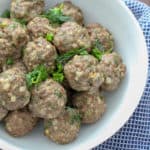 Herbed Lamb Meatballs Gluten Free Dairy Free Paleo | Frugal Nutrition