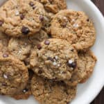 Tahini or Cashew Butter Chocolate Chip Cookies Any Butter Cookies | Frugal Nutrition