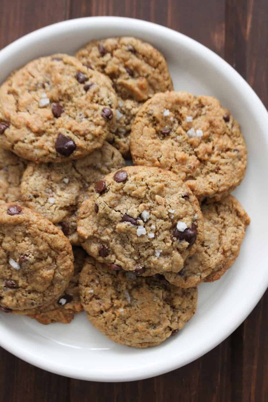 Tahini or Cashew Butter Chocolate Chip Cookies Any Butter Cookies | Frugal Nutrition
