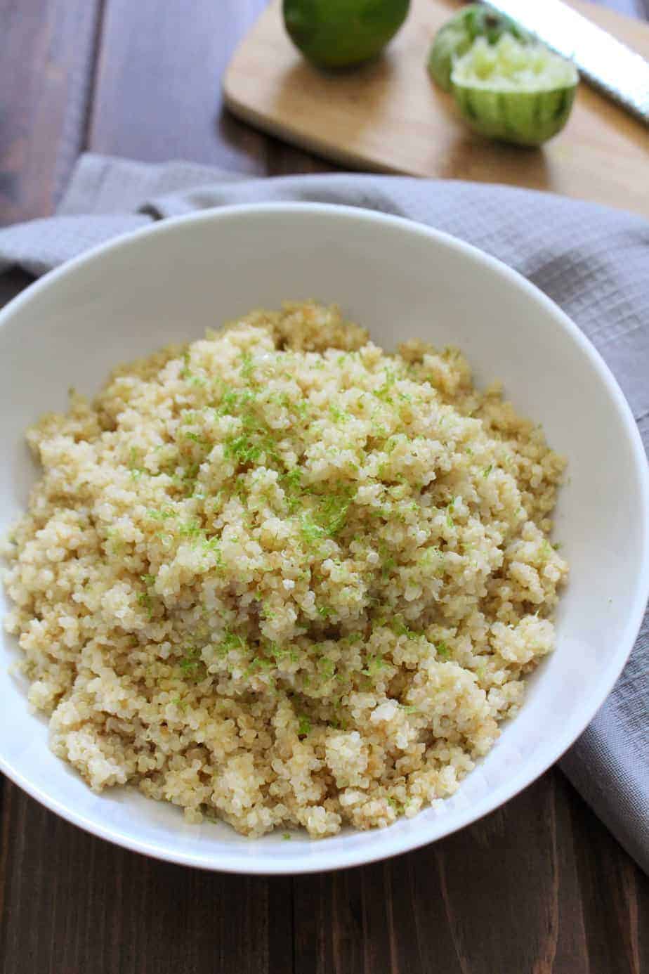 Easy Coconut Lime Quinoa | Frugal Nutrition