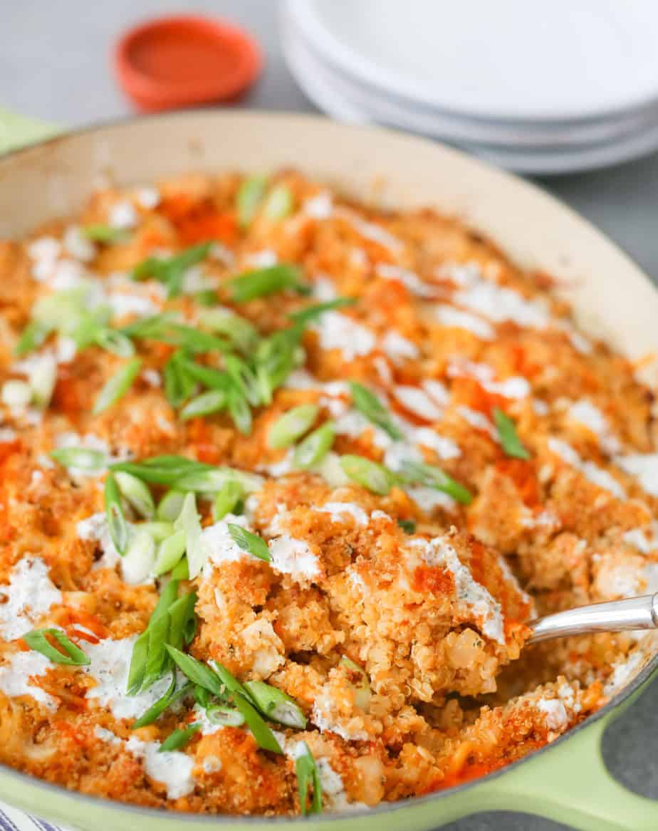 Buffalo-Chicken-Quinoa-Bake-3 domesticate me