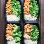 Harissa Chicken Rice Bowl Frozen Meal Prep Containers | Frugal Nutrition