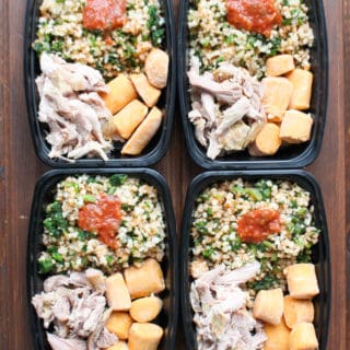 How to Make Whole30 Frozen Meal Prep Carnitas Bowls | www.frugalnutrition.com