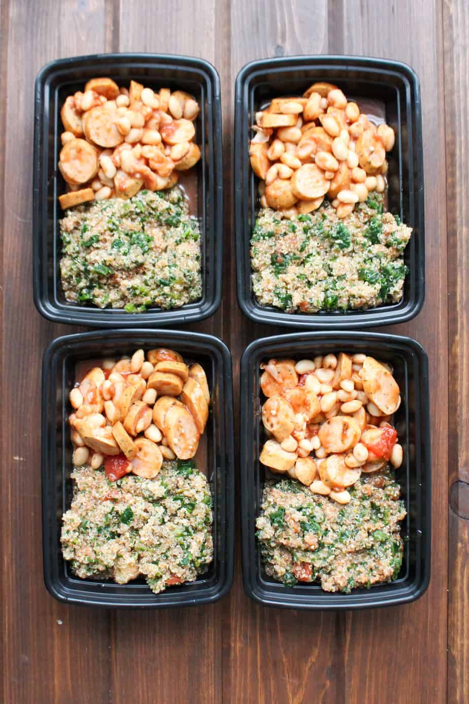 Italian Quinoa Marinara Frozen Meal Prep Containers | Frugal Nutrition