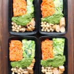 Pesto Veggie Noodles Frozen Meal Prep Containers | Frugal Nutrition