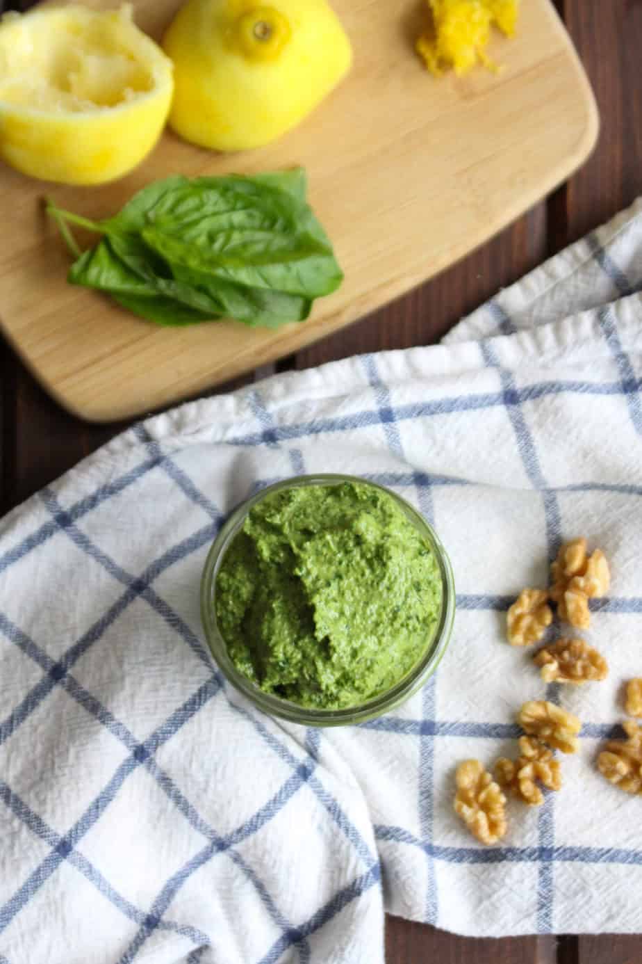 DairyFree Bitter Greens Pesto (Low FODMAP) Frugal Nutrition
