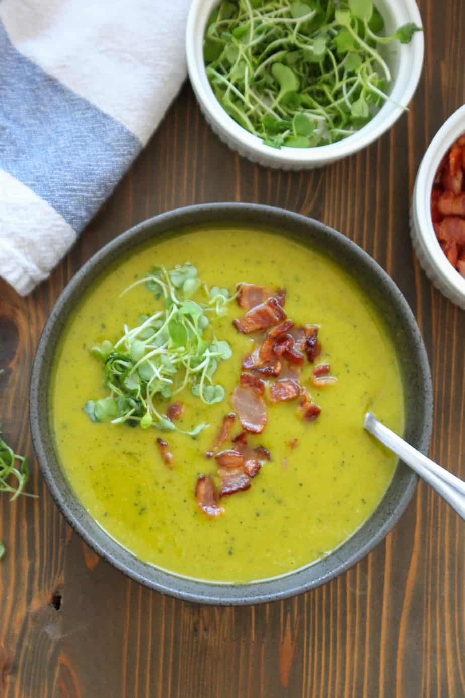 Kabocha Squash Soup with Bacon | Frugal Nutrition