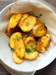 Crispy Fried Green Plantains | Frugal Nutrition