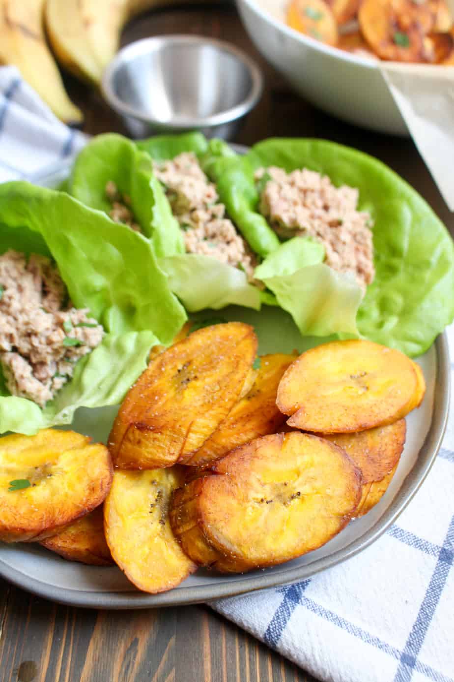 Crispy Salted Plantains Lunch Plate | Frugal Nutrition