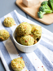 Parmesan Broccoli Quinoa Bites by Frugal Nutrition