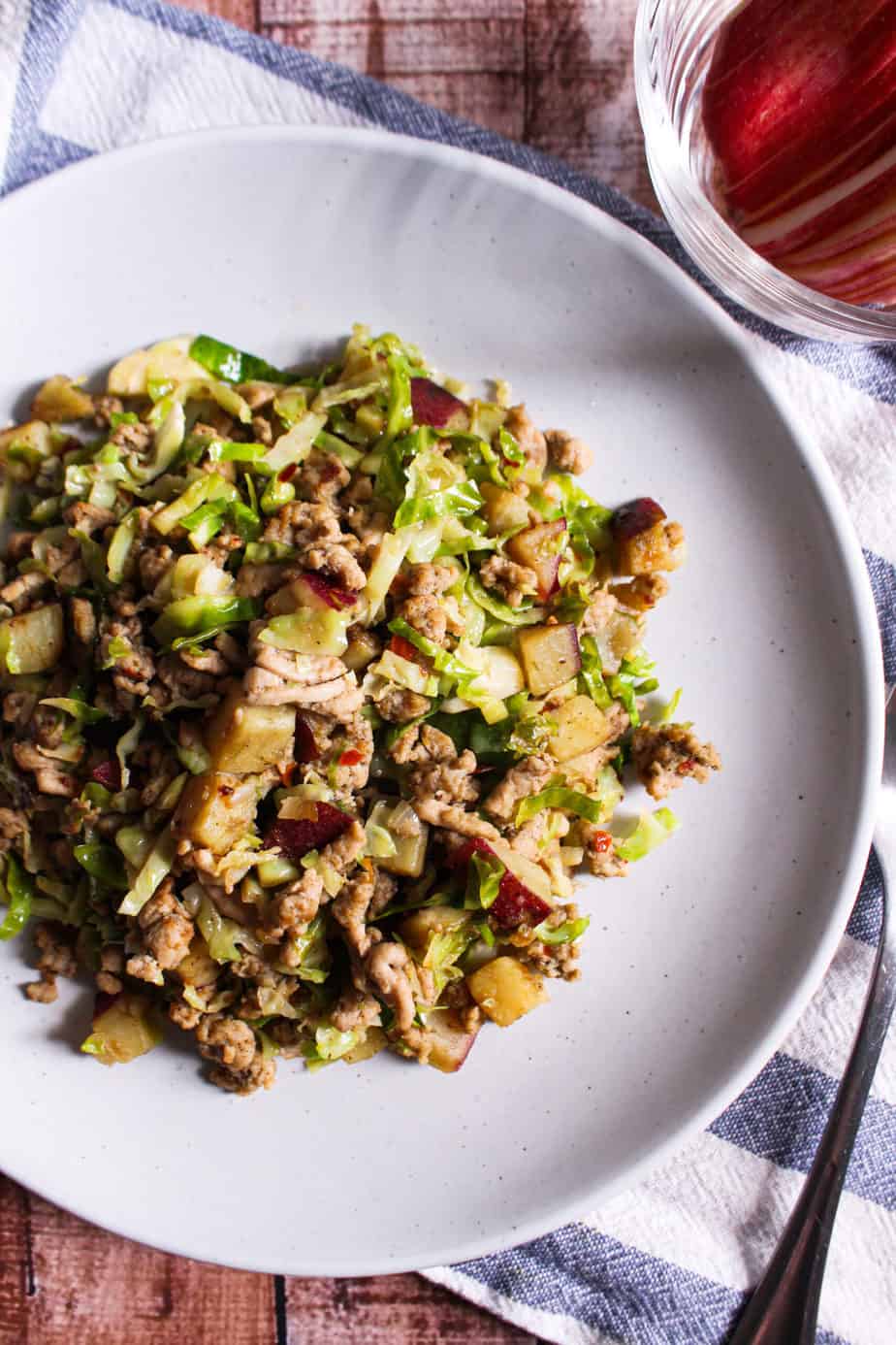 plate of turkey breakfast hash